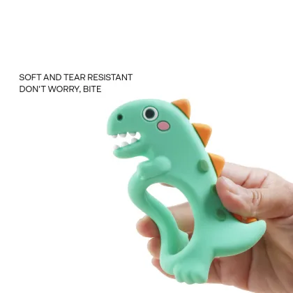 Dinosaur Silicone Teething Toys for Little Explorers