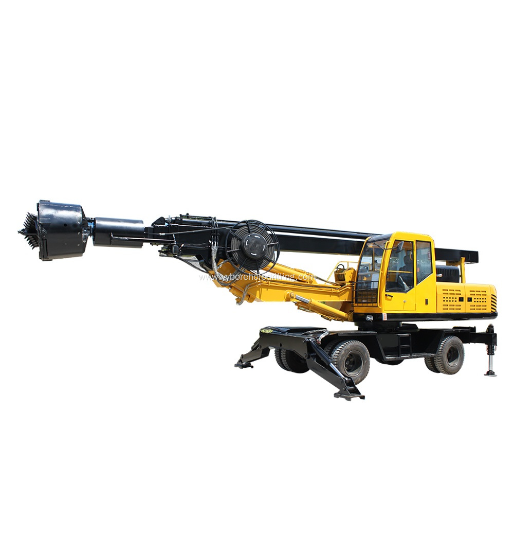 YKR-T360 Wheel mounted Rotary Drilling Excavator