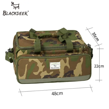 BLACKDEER Camping Travel Portable Separated Storage Bags Carry On Luggage Camouflage Bags Cookware Tote Large Weekend Bag
