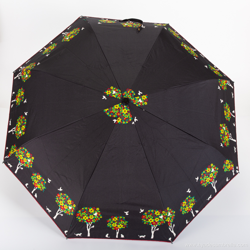 Women's Manual Folding Umbrella Compact Mini