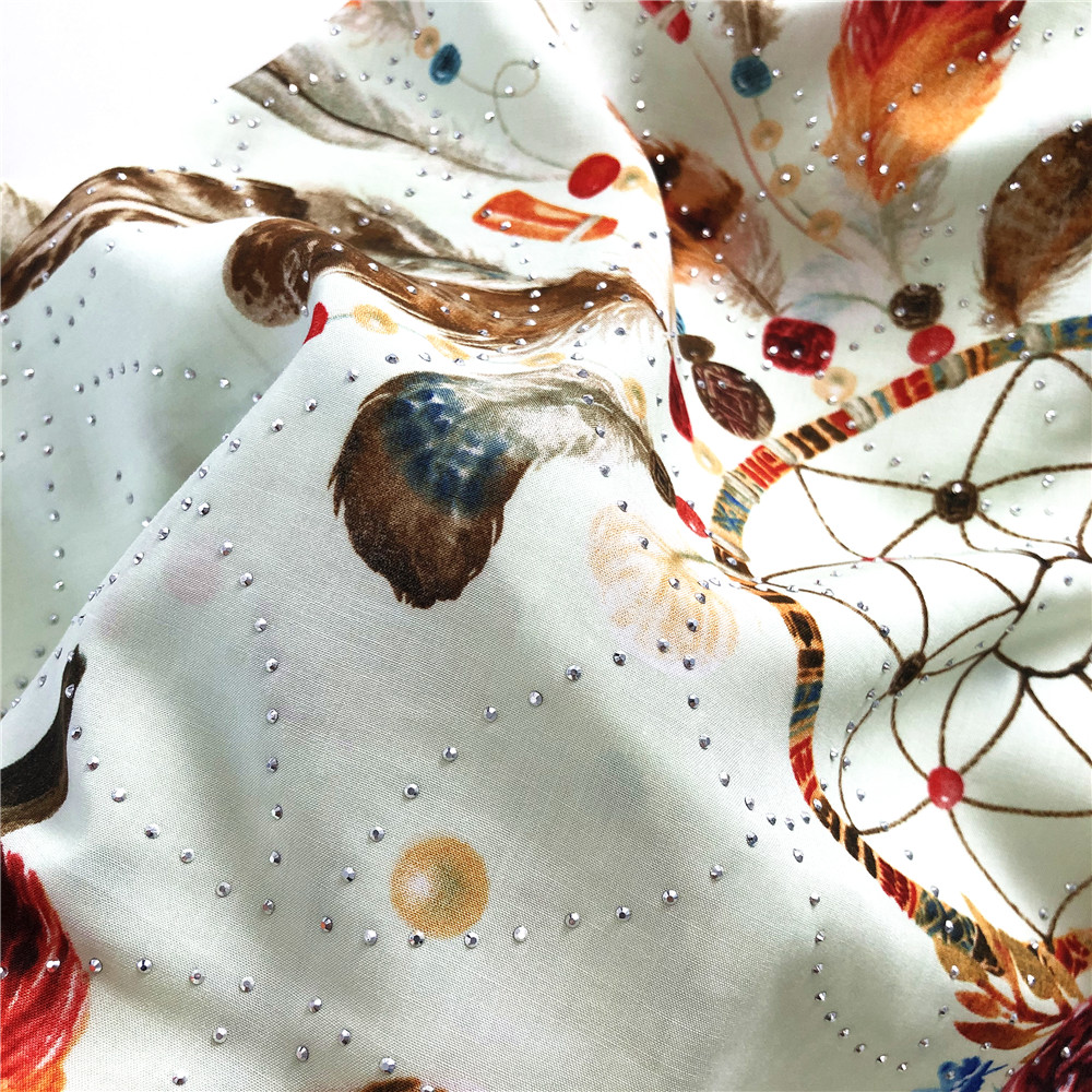 Rayon Semi Digital With Small Design Stone