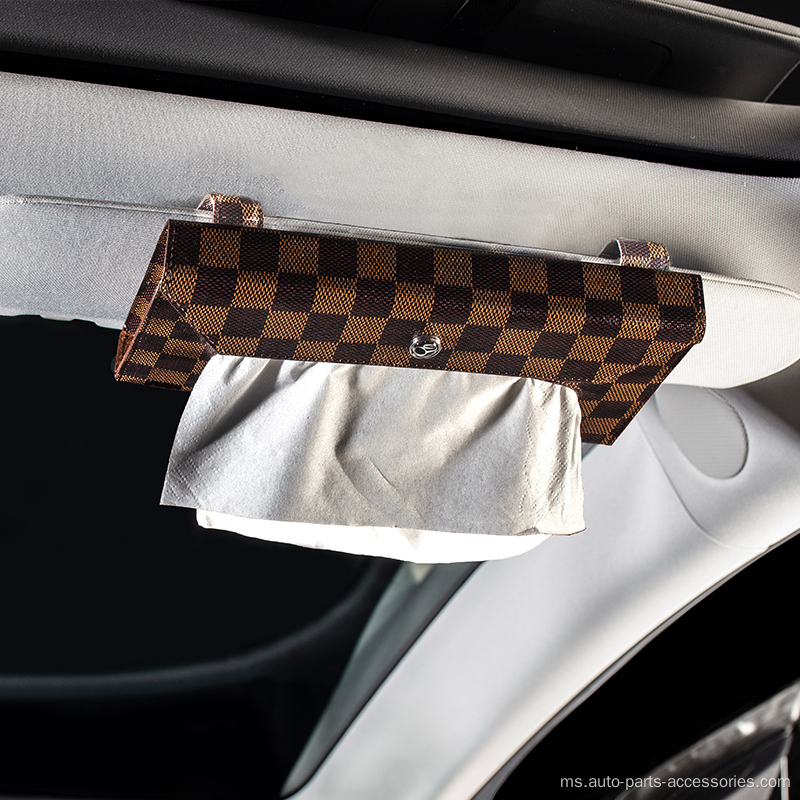 Pemegang tisu kereta kalis air Sun Visor Napkin Case