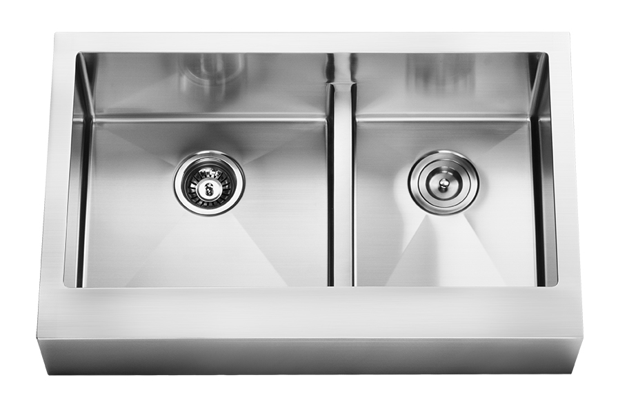 33inch Kitchen Stainless Steel Double Bowl Modern Sink