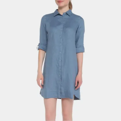 100% Linen Short Dress