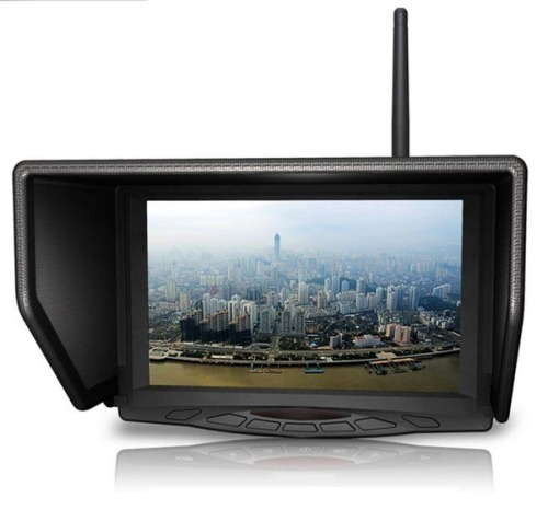 7" Fpv Monitor Built-in Single 5.8GHz Receivers for Aerial & Outdoor Photography