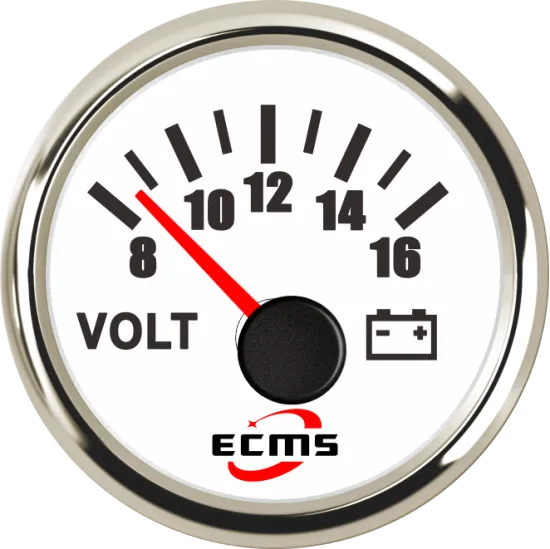 Marine Boat Yacht Battery Voltmeter Gauge 8-16V 52mm 2\" 316L Bezel