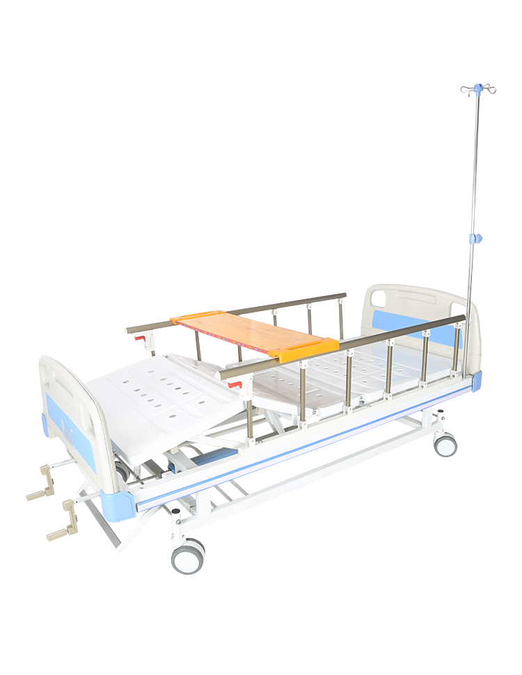 Medical equipment metal 2 crank manual hospital bed