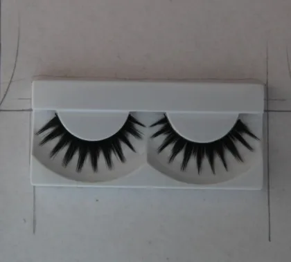 Thick Full Funky False Strip Eyelashes , Water-proof Tip Mellow Lashes