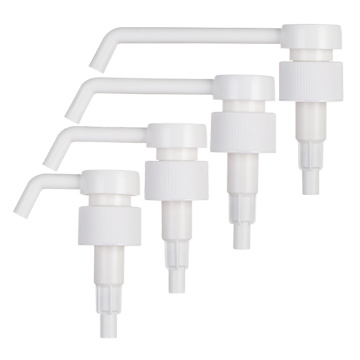 white color 28/410 33/410 ribbed closure lotion pump fine mist sprayer long nozzle three for medical sanitizer gel