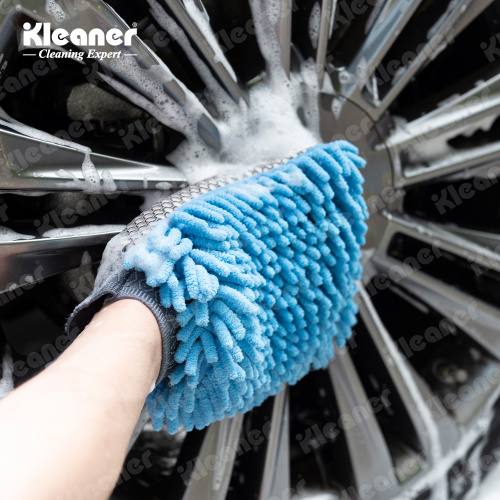 Luva para lavagem de carros Kleaner Chenille – uso com uma mão