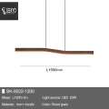 Led Wooden Industrial Hanging Lamp Wood Pendant Light