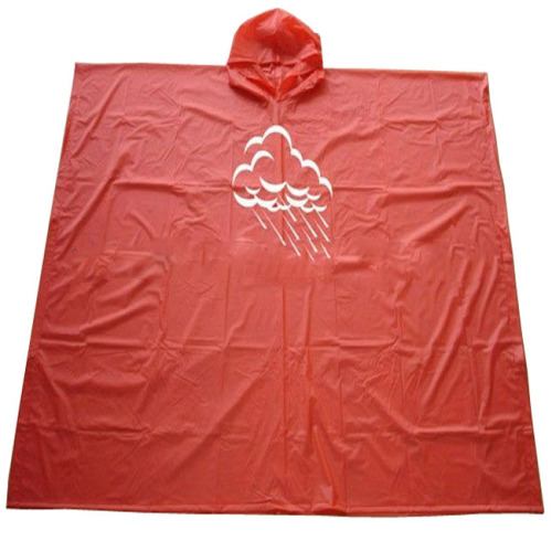 Poncho da pioggia in PVC stampato logo di alta qualità