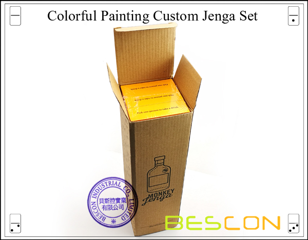 Colorful Painting Custom Jenga Set-3