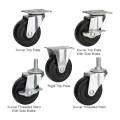 Hard Rubber Light Duty Casters Lower Gravity Casters