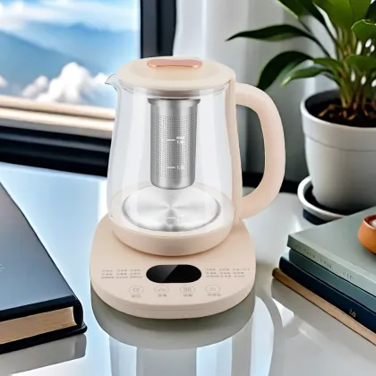 Smart Multifunctional Electric Kettle - Health Pot Home 1.8L Glass Boiling Teapot with Multiple Cooking Modes