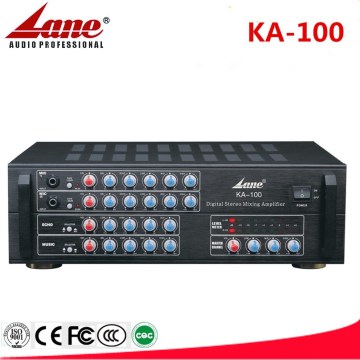 Lane 2CH Digital Stereo Mixing Karaoke power amplifier KA-100