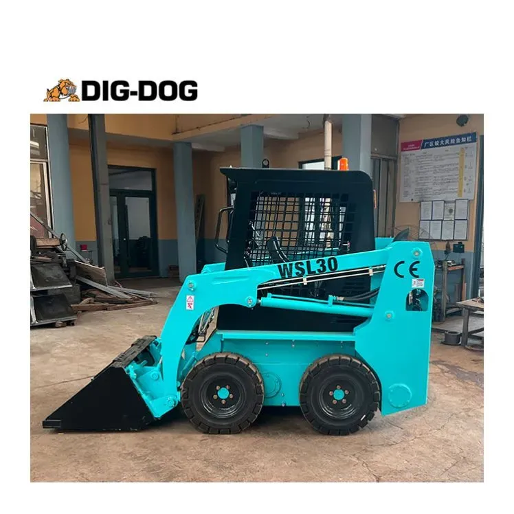 Factory Price Small Bulldozer Attachments Mini Track Skidsteer Wheel Skid Steer Loader with Forest Mulcher