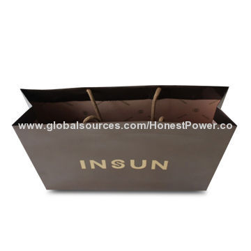 Promotional Paper Carrier Bag with PP Rope, Customized Specifications and Designs are Accepted