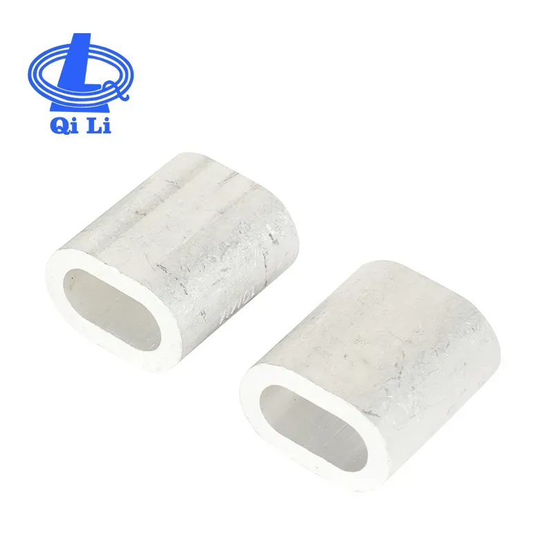 Wire Mesh Accessories: US Type Wire Rope Oval Aluminum Ferrule