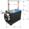 Topverkoop omsnoeringsmachine met boogmaat 800 * 600 mm