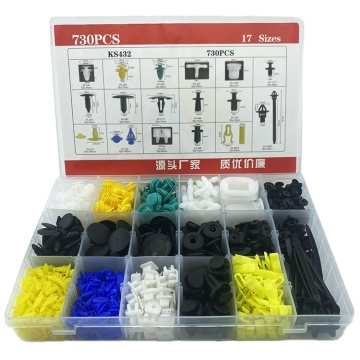 730 Pcs Universal Bumper Retainer Clips Kit