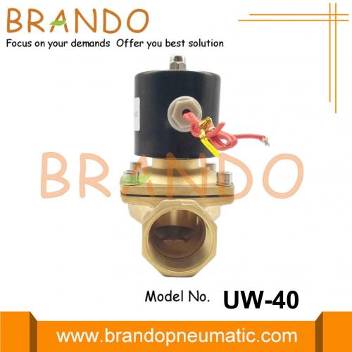 Válvula solenóide de bronze de 1,5 polegadas UW-40 tipo Uni-D