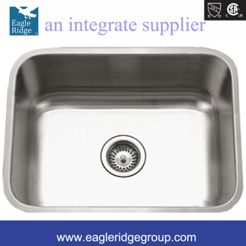 STS-1300-1 Undermount Stainless Steel Single Bowl Kitchen Sink, 18 Gauge