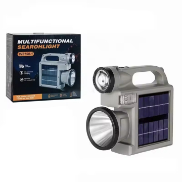 Hand-held Solar Charging Dischargeable LED Flashlights & Torches