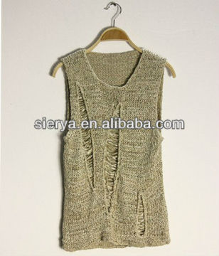 lady's knitted acrylic vest
