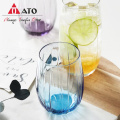 350 ml färgat vattenglas kopp set vattenglasögon