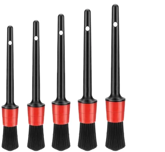 Chinese Manufacturer's 5-Piece Premium Car Detailing Brush Set