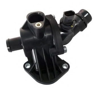 VW Car Engine Cooling System Thermostat Assembly with Plastic Housing OEM 06F121111