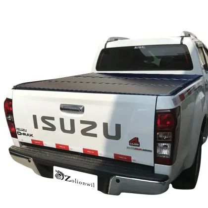 Zolionwil Aluminum Roller Hard Tri Fold Pickup Truck Cover for Isuzu D-MAX