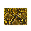 Nuovo supporto per carta di credito in pelle Python Exotic Exotic