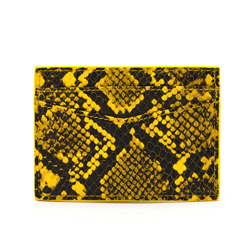 New Arrival Exotic Python Leather Credit Card Holder