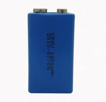 High Energy Smoke Alarm Cr9v 1200mah 9.0v Li-mno2 Battery Eco-friendly