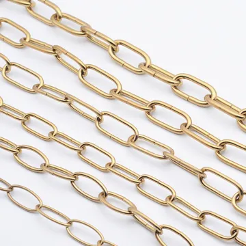 Polished Plating Copper Iron Chain Chandelier Crystal Lamp Accessories - 2-10mm Dog Flower Pot Hanging Chain