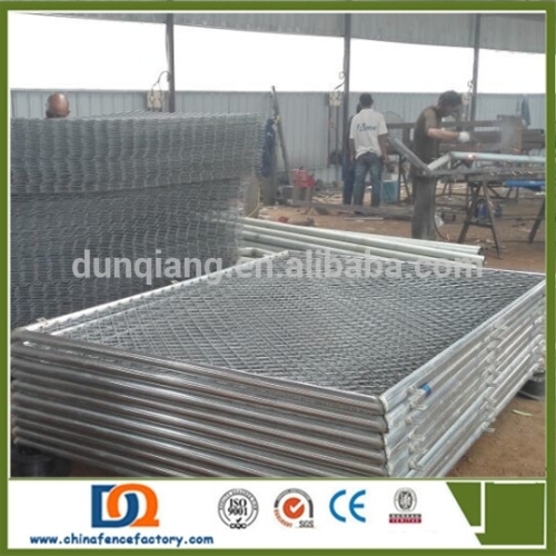 Cheap retractable hot dip galvanized chain link temporary fence panel for sale