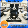شواهد القبور العائلية المنحوتة من الجرانيت الأسود