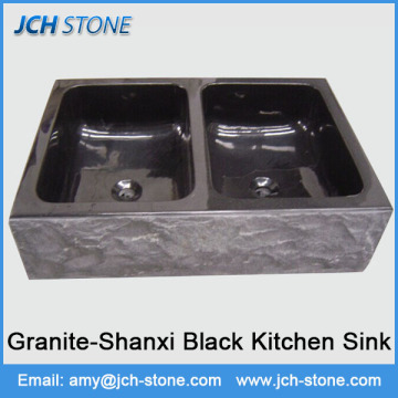 Blue pearl granite floral design kitchen sink granit