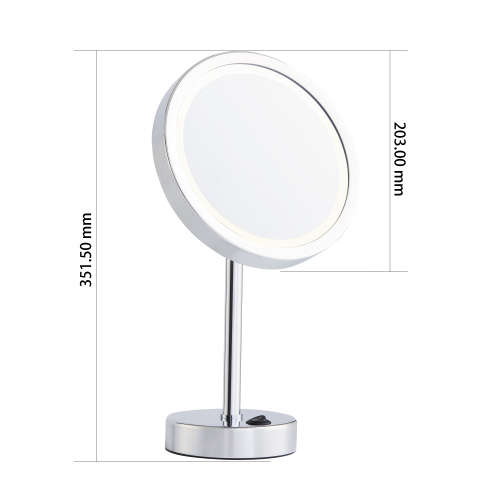 battery lighted shaving mirror