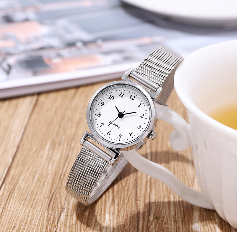 Luxury women quartz stainless steel band wrist watch