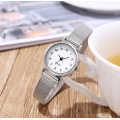 Quartz Watch Slim Silver Strap Watch for women