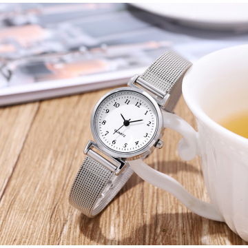 Luxury women quartz stainless steel band wrist watch