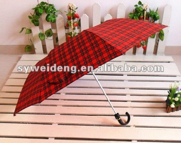 auto open 2 folding golf red umbrella