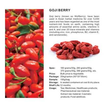 Dried Red Goji Berry Wolfberry Goji