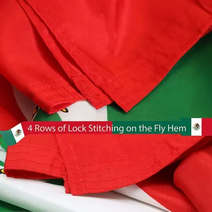 100% Polyester National Mexican Flag