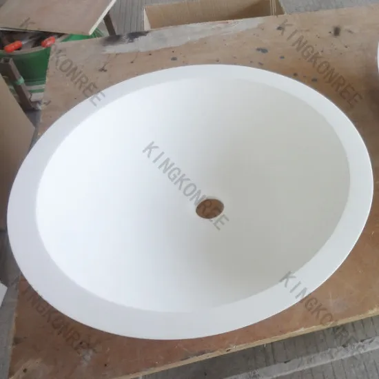 2013 New Design Solid Surface Small Round Bathroom Wash Basin