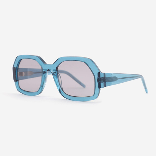 Polygon and Dimensional Acetate female Sunglasses