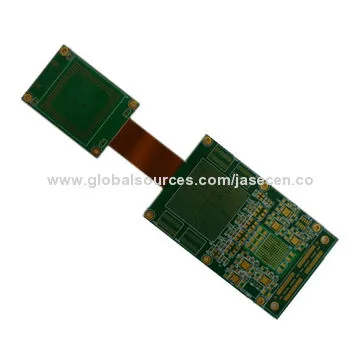 6-layer Rigid-flex PCB Board, 0.3mm Minimum Width/Spacing